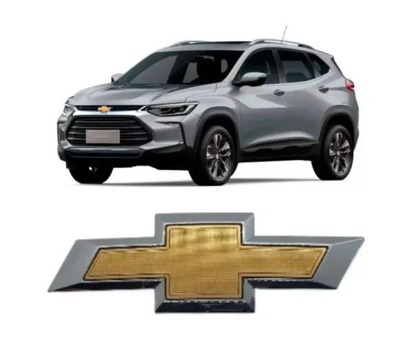 Emblema Gravata Chevrolet Tracker 2024/2025 Dourada