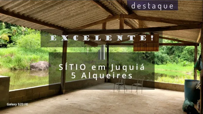 SÍTIO PARA VENDA NO MUNICÍPIO DE JUQUIA SP