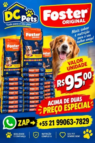 RAÇÃO FOSTER 15 KG ORIGINAL