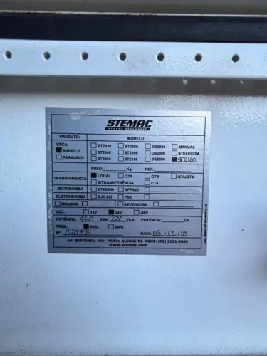 Gerador 460kva