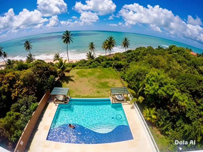 Flat a beira mar na praia de Carapibus, Jacumã-Conde-PB