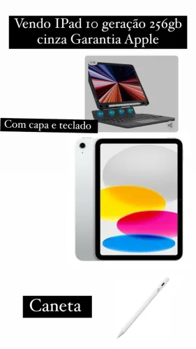 iPad 10ª Geração 256 GB + Capa com Teclado + Caneta