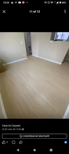 Instalação de piso porcelanato e laminado