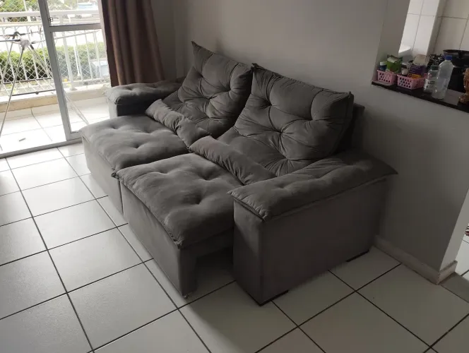 Sofá Retrátil 4 lugares 