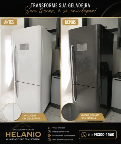 Envelopamento de geladeira