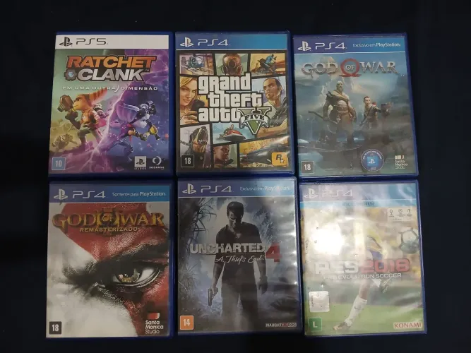 Vendo jogos de ps4 e ps5 usados.