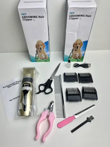 Máquina de tosar Pet NOVAS kit completo