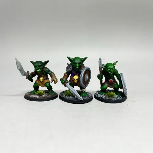Kit 3 Miniaturas Goblins RPG de Ação Dungeons & Dragons