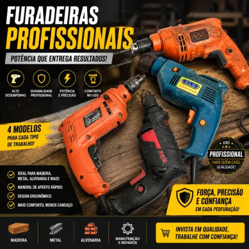 Furadeiras de impacto profissional