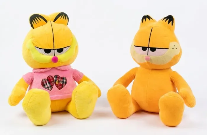 Kit 2 Bonecos Pelúcia Gato Garfield Grande Antialérgico