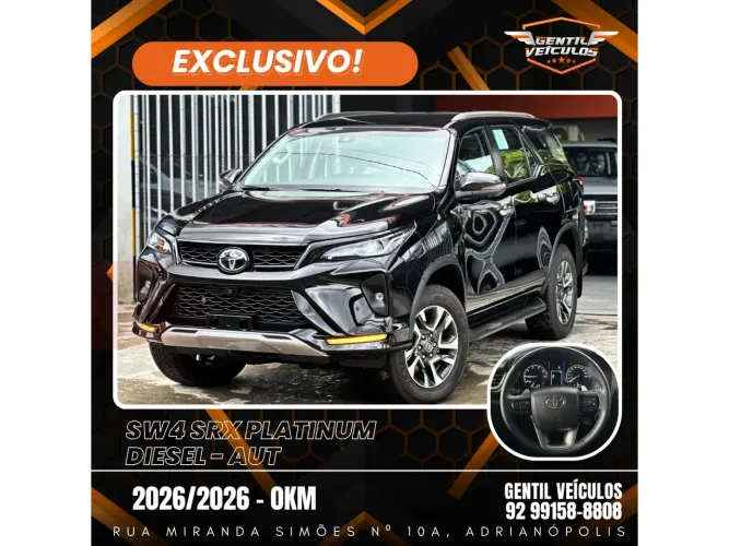 Toyota Hilux SW4 SRX Plat. 4X4 2.8 TB Die. Aut. 2026