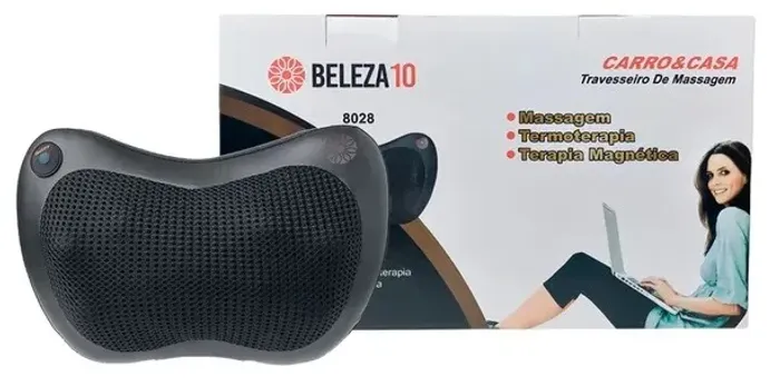Almofada de Massagem Shiatsu para pescoço, lombar e pés.