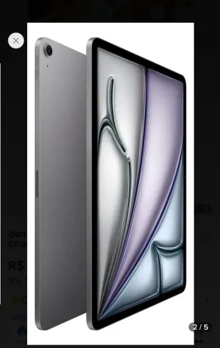 Ipad Air M4, 11 Polegadas, Wi-Fi, 256 GB, quase sem uso. Imperdível!