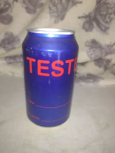 Latas de cervejas de teste 