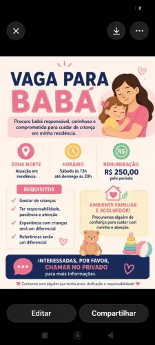Leia o anúncio 