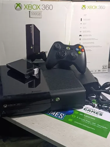 Xbox 360 ( 03 meses garantia / 70 jogos / destravado / HD.500gb )