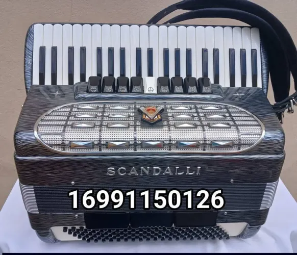 Acordeon Sanfona Scandalli de 120 baixos *