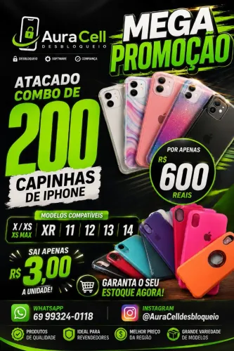 Super promoção combo de capinhas de iphone