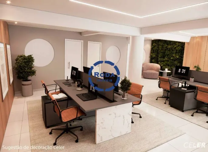 Sala Comercial 3 Salas no Centro de Santos Excelente Oportunidade de Venda