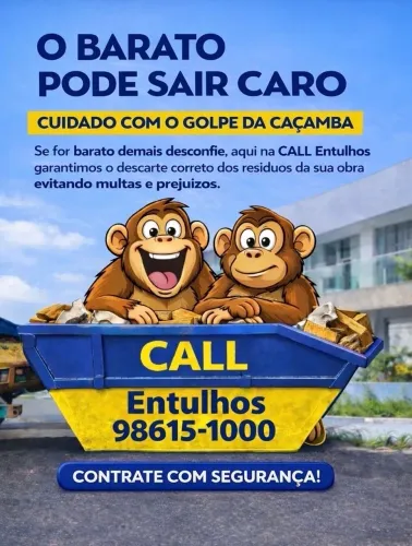 Aluguel de caçamba de entulho com segurança