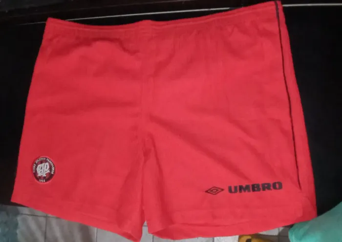 Calção Shorts Athletico Atlético Paranaense 1999 Umbro Vermelho Tamanho M Usado