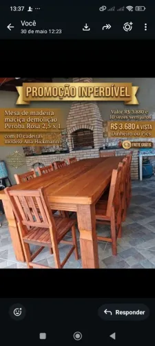 Mesa direto da fábrica