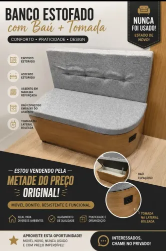 Banco alemão sem uso!!