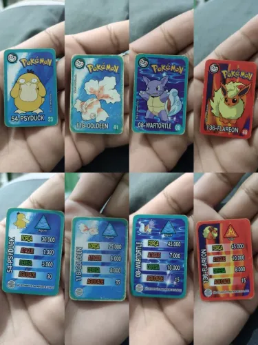 15 Tazos Super Cartas Pokémon Elma Chips 1999/2000 Originais!