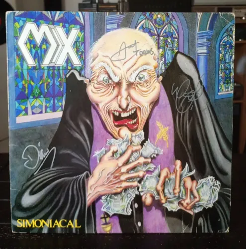 Lp MX Simoniacal Disco De Vinil Autografado