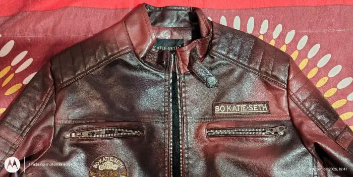 Vendo Jaketa de Couro para Motociclista tamanho M