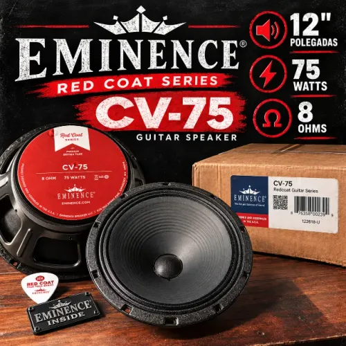 Eminence CV-75 Red Coat 12" 75W 8 Ohms - Excelente Estado