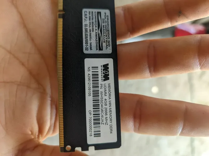 4gb memória ram ddr4 2666Mhz