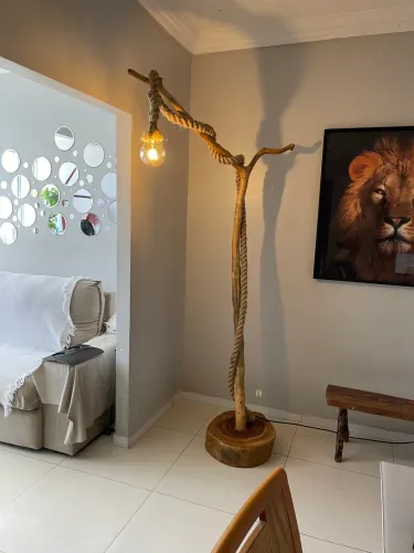 Luminária Rústica 2.2m altura - Aceito Cartão 