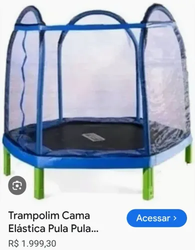 Cama elástica trampolim.
