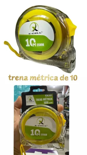 TRENA MÉTRICA 10M LARGA 25MM COM TRAVA X-CELL