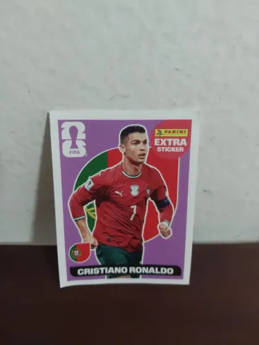Figurinha Cromo Sticker Copa 2026 - Cristiano Ronaldo Lendária roxa. Original Panini