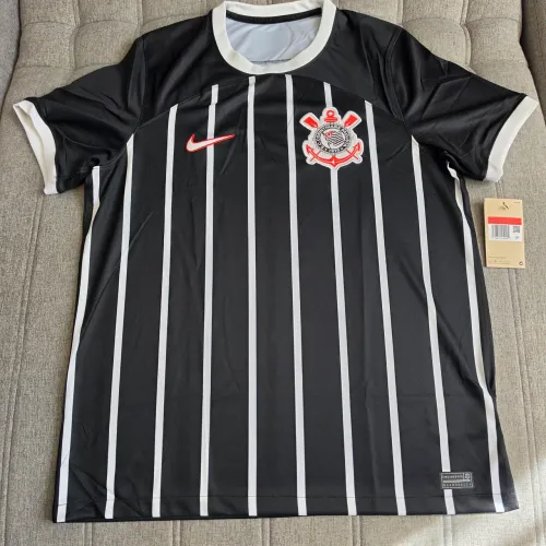 Camisa Corinthians Nike 2023 2024 Away 2 Torcedor Pro Preta Listrada Tamanho G Original