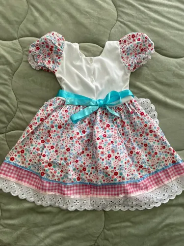 Vestido infantil para festa junina