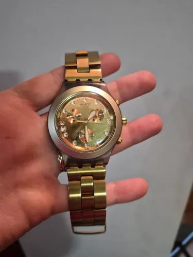 Relogio Swatch dourado original