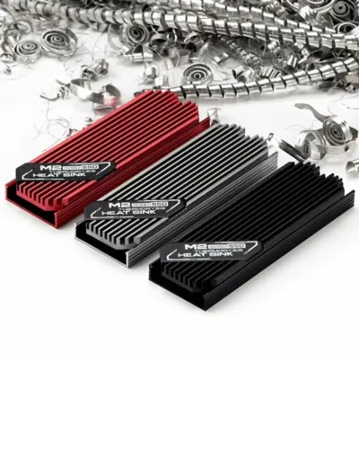 Dissipador de Calor M.2 NVMe 2280 em Alumínio + Thermal Pad