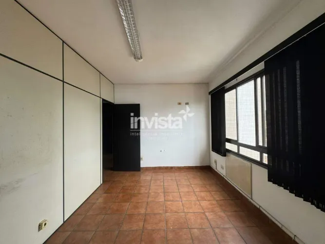 Sala Comercial para Alugar com 90m² na Encruzilhada em Santos