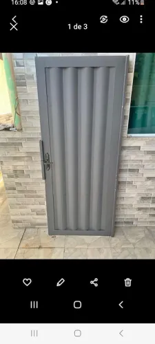Portão zarcão cinza 