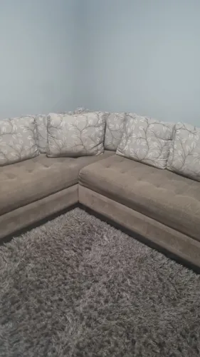 Sofá de canto para sala de TV - Tapete grátis