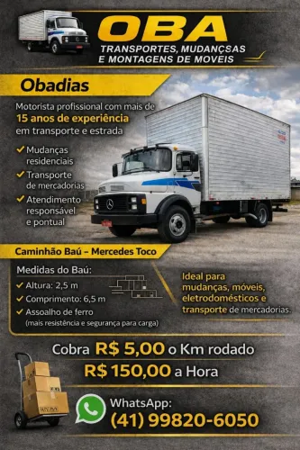  Mudanças OBAfrete transportes 
