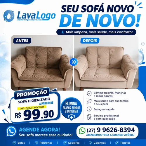 Limpeza de estofados