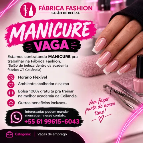MANICURE PROFISSIONAL VAGA