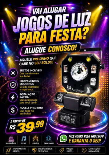 DJ, som iluminação jogos de luz para festas e eventos Aluguel