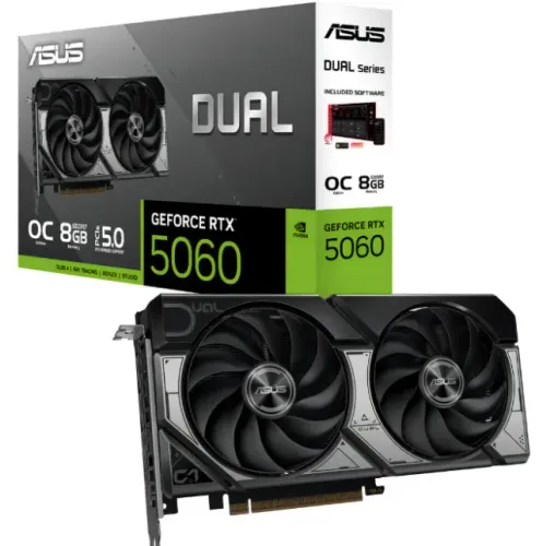 RTX 5060 8GB ASUS DUAL EVO OC GPU PLACA DE VIDEO