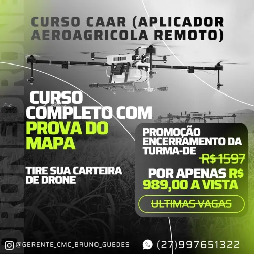 CURSO APLICAÇÃO AEROAGRICOLA REMOTA