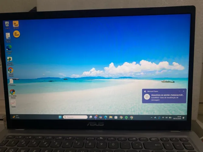 Notebook Asus Vivobook, armazenamento 238 GB